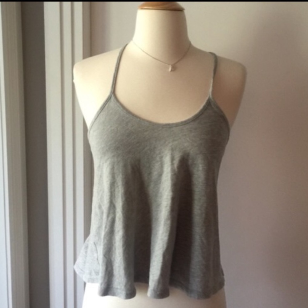 dELiA*s Gray Crop Tank Top